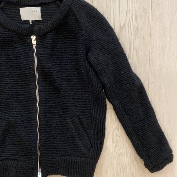 IRO black sweater jacket size O brand new, never worn - Picture 4 of 4